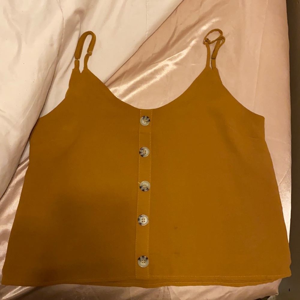 Charlotte Russe Mustard Yellow Top